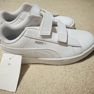 Puma Kids White Sneakers